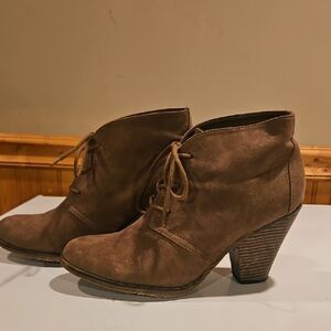 Brown Suede Ankle Boots